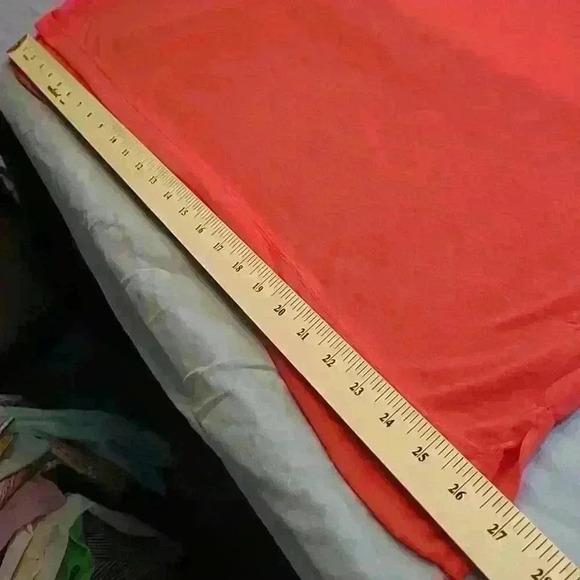 Red button front polo neck tunic - Picture 6 of 6